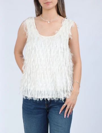 Maiou Vero Moda, alb Alb
