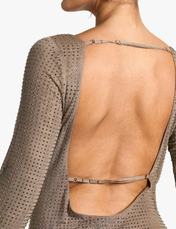 Rochie lunga Boohoo, maro