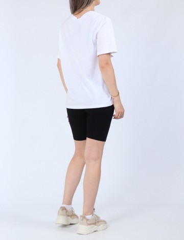 Tricou Pieces, alb