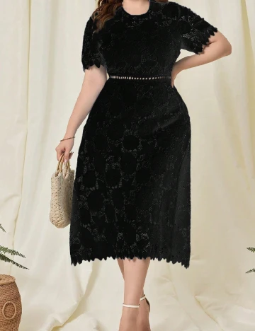 Rochie medie SHEIN CURVE, negru