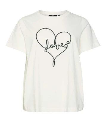 Tricou Vero Moda Curve, alb