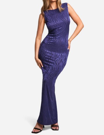 
						Rochie lunga Boohoo, mov
