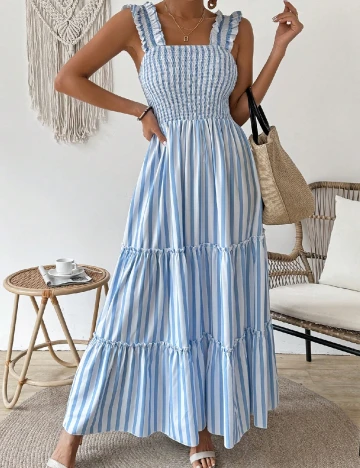 Rochie lunga SHEIN, albastru Albastru