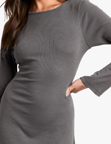 Rochie scurta Boohoo, gri