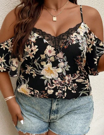 Bluza SHEIN CURVE, negru