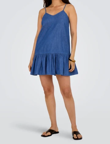 Rochie scurta Only, albastru