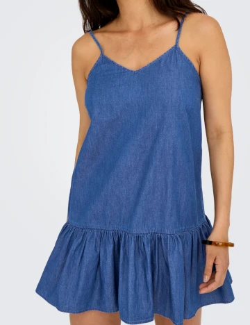 Rochie scurta Only, albastru