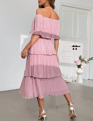 Rochie lunga SHEIN, roz pudra