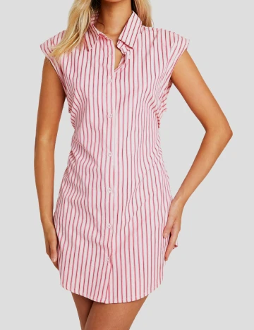 Rochie scurta Boohoo, roz Roz
