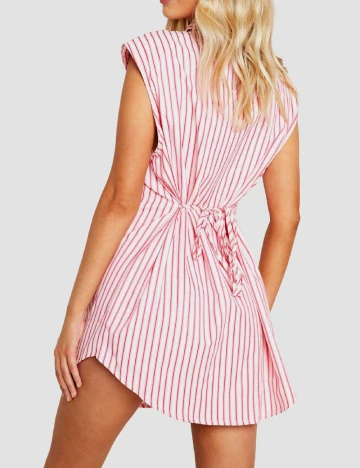 Rochie scurta Boohoo, roz Roz