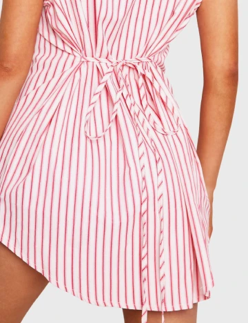 Rochie scurta Boohoo, roz Roz