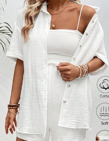 Compleu SHEIN Maternity, alb