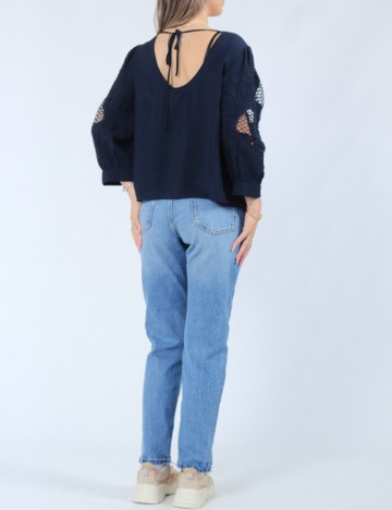 Bluza Vero Moda, bleumarin