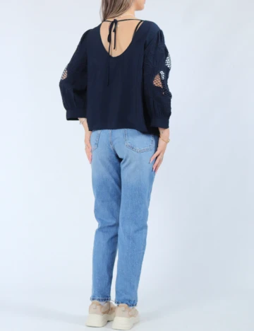 Bluza Vero Moda, bleumarin