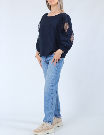 Bluza Vero Moda, bleumarin
