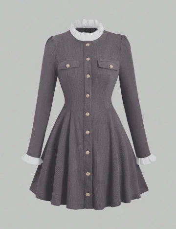 Rochie scurta SHEIN, gri