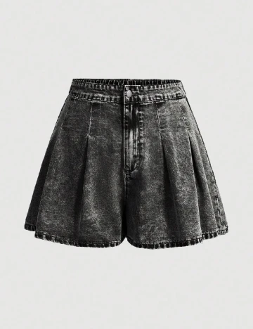 Pantaloni scurti SHEIN CURVE, negru