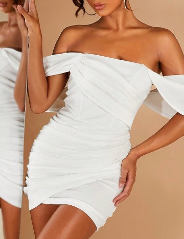 
						Rochie scurta SHEIN, alb