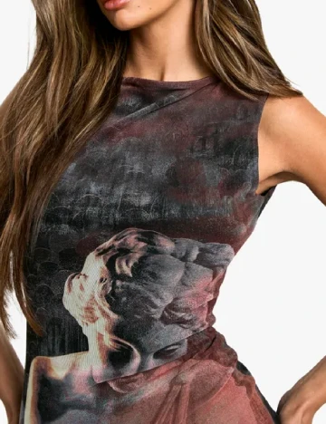 Rochie scurta Boohoo, mix culori