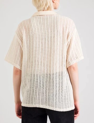 Tricou Oversize Vero Moda, crem