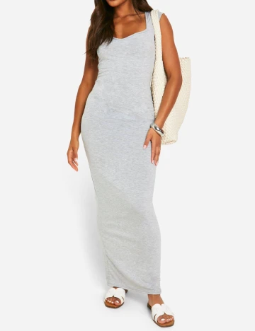 Rochie lunga Boohoo, gri