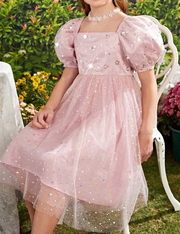 
						Rochie Shein Kids, roz