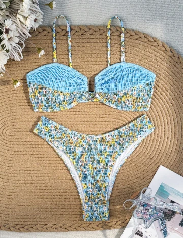 Costum de baie SHEIN, floral print