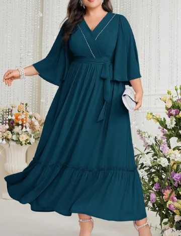Rochie lunga SHEIN CURVE, albastru