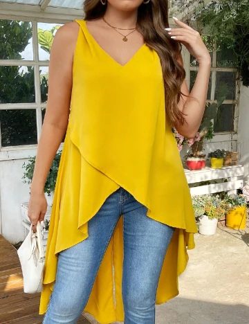 Bluza SHEIN CURVE, galben