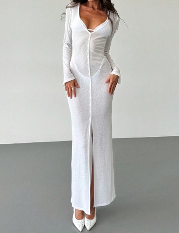 
						Rochie lunga SHEIN, alb