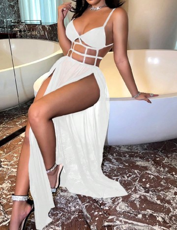 
						Rochie lunga SHEIN, alb