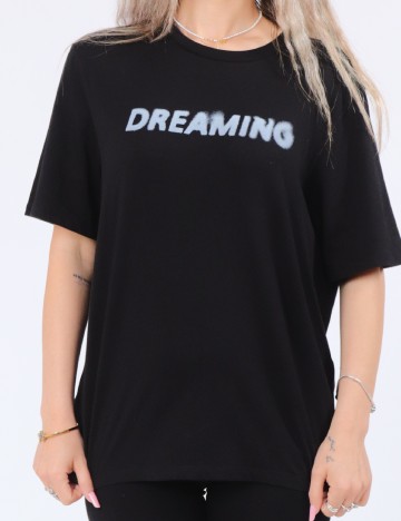 Tricou Pieces, negru