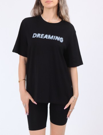Tricou Pieces, negru