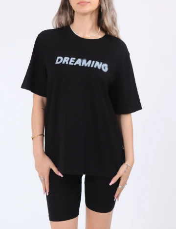 Tricou Pieces, negru