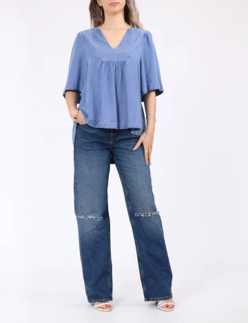 Bluza Vero Moda, albastru Albastru