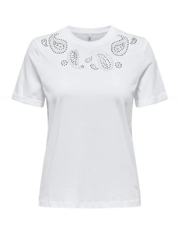 Tricou Only, alb