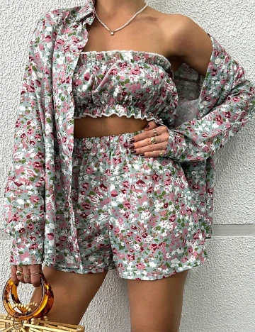 Compleu SHEIN, floral print Floral print