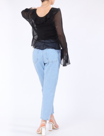 Bluza Pieces, negru