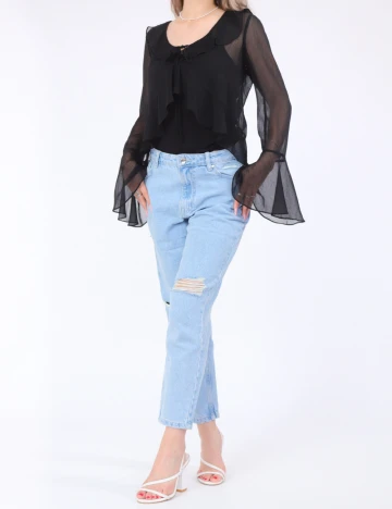 Bluza Pieces, negru