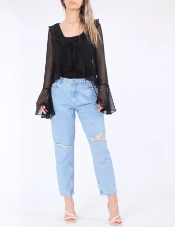 Bluza Pieces, negru