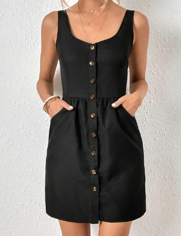 Rochie scurta SHEIN, negru Negru