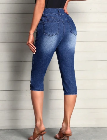 Pantaloni scurti SHEIN, albastru