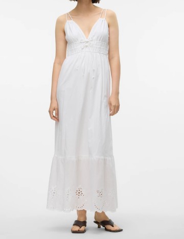 Rochie lunga Vero Moda, alb