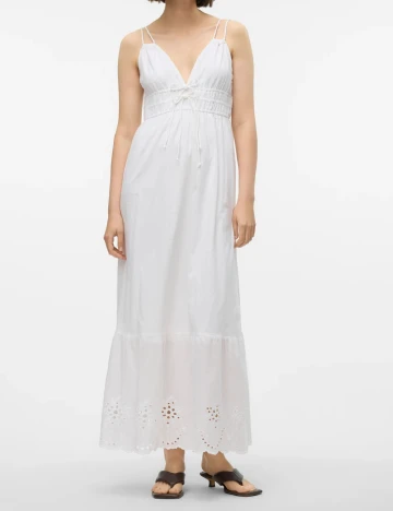 Rochie lunga Vero Moda, alb