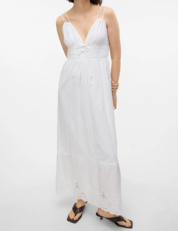 Rochie lunga Vero Moda, alb
