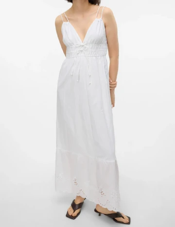 Rochie lunga Vero Moda, alb