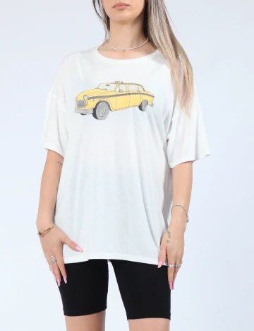 Tricou American Eagle, alb Alb