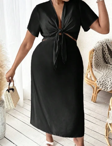 Rochie lunga SHEIN CURVE, negru