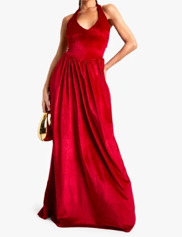 
						Rochie lunga Boohoo, rosu