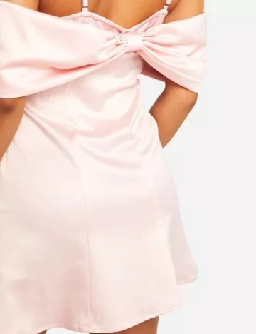 Rochie scurta Boohoo, roz Roz